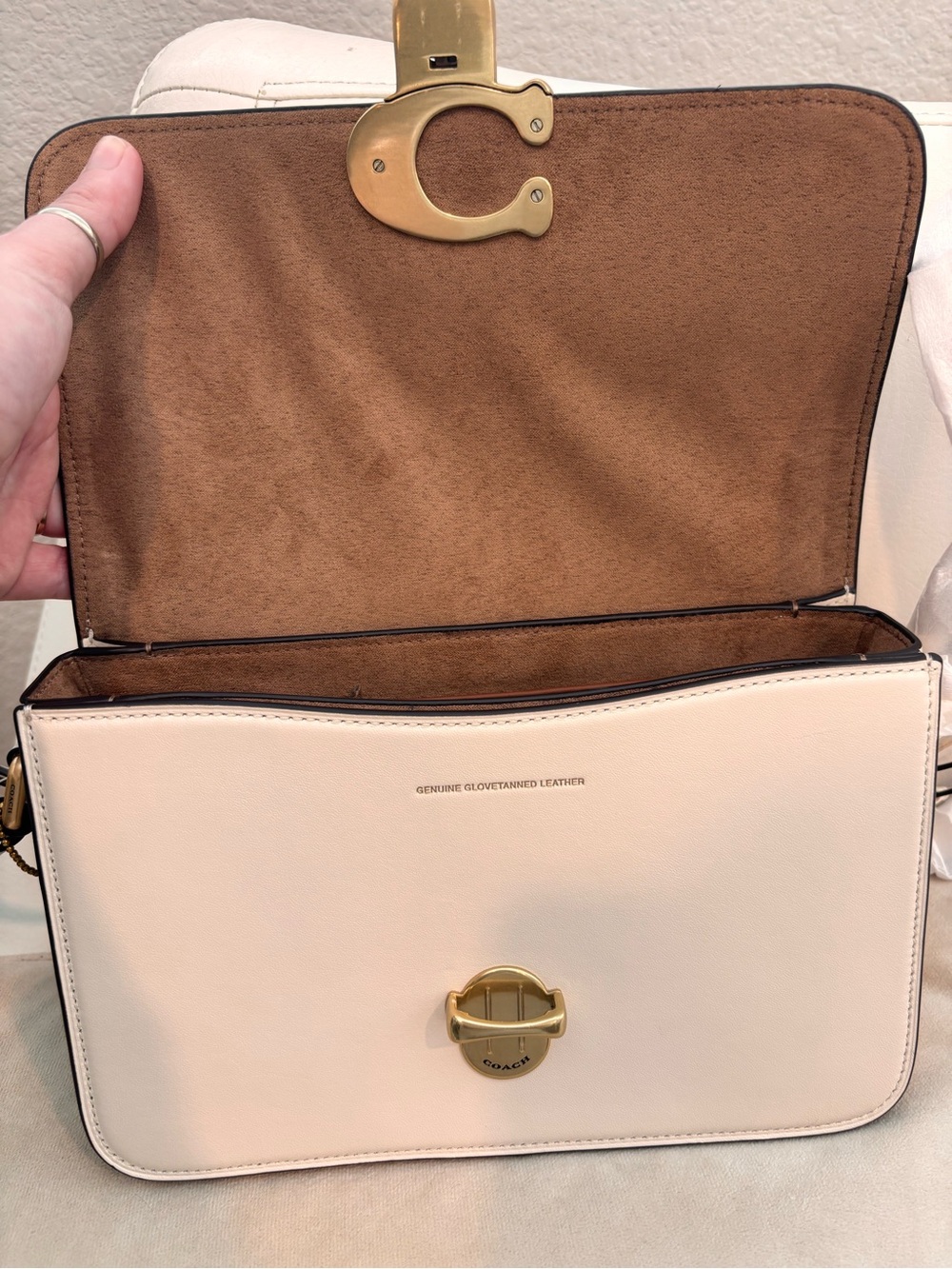 COACH Studio Chalk White Crossbody Shoulder Bag NWT $450+ - Picture 11 of 16
